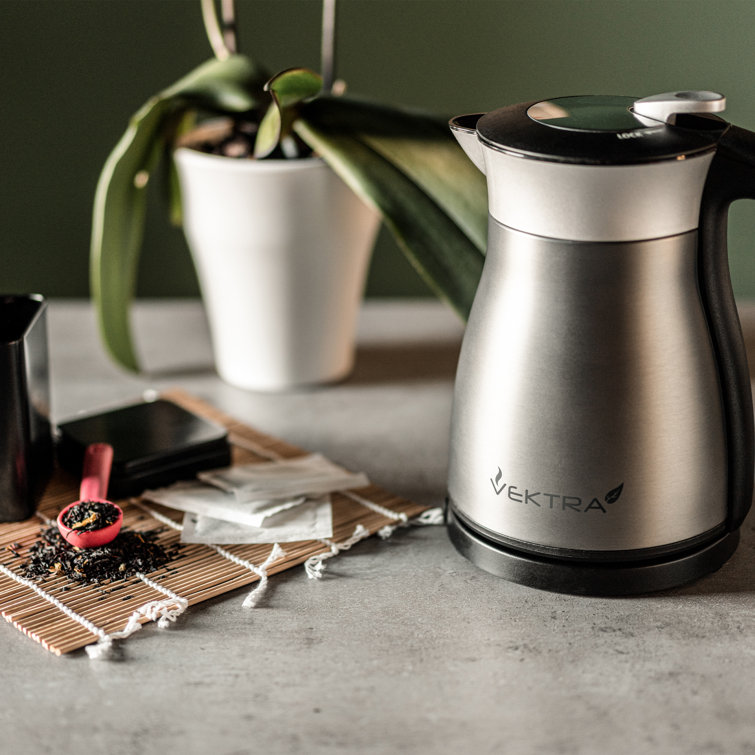 Vektra Vacuum Insulated Eco Friendly Stainless Steel Electric Kettle